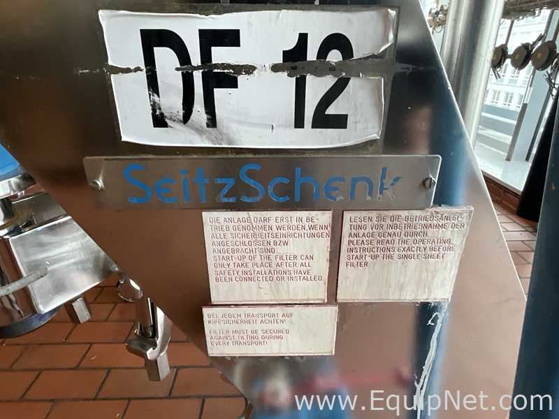 Seitz Schenk GmbH ESF600/125 125 Litre Hastelloy Mobile Vacuum Rated Jacketed Filter Vessel