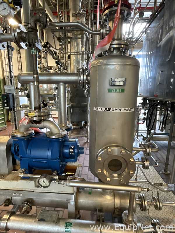 Siemens 2BE11510ZY8-2 Liquuid Ring Vacuum Pump and Condenser Skid