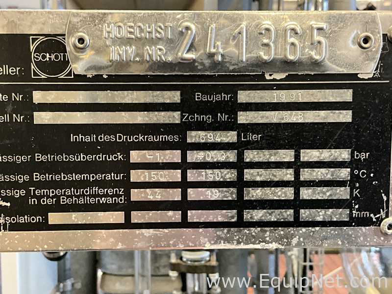 Evaporador Schott  .  694 Litros