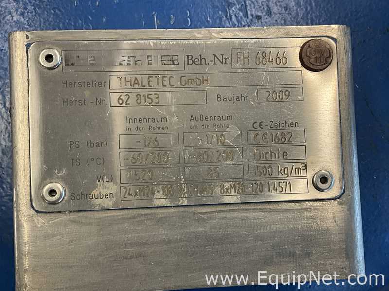 Reactor Thaletec Requisitos de aire 520 L.  520 Litros