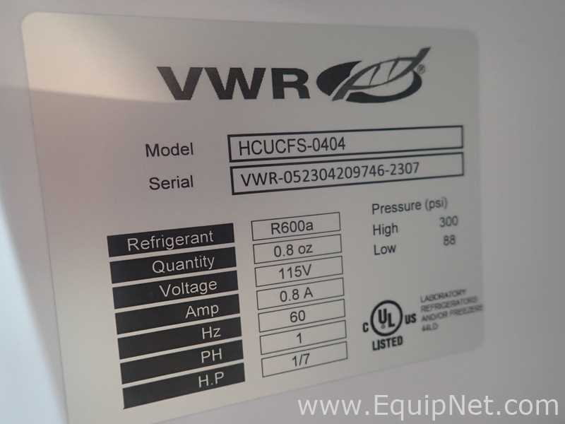 Lot Of 4 VWR HCUCFS-0404 Undercounter Refrigerators