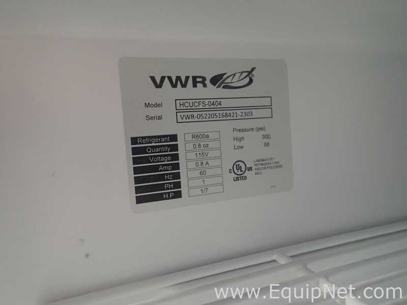 Lot Of 4 VWR HCUCFS-0404 Undercounter Refrigerators
