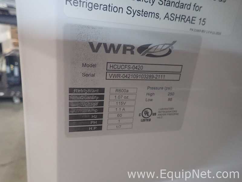 Lot Of 4 VWR HCUCFS-0420 Undercounter Freezers