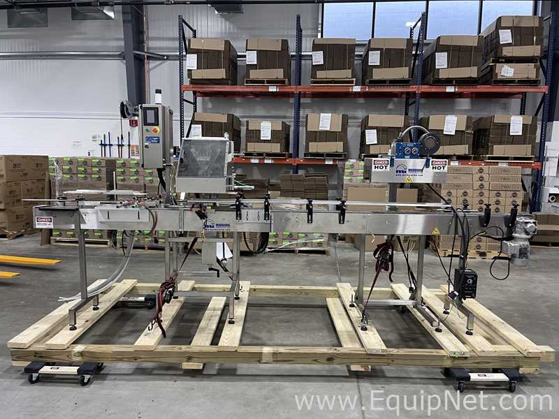 Marburg M-1250 GT2 Tamper Sleeve Applicator and Heat Shrink Tunnel