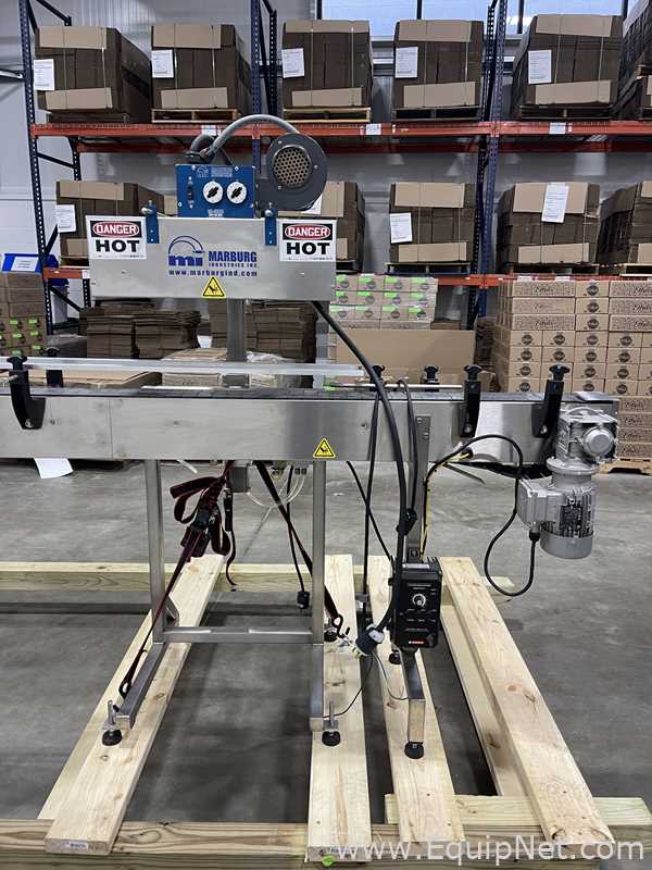 Marburg M-1250 GT2 Tamper Sleeve Applicator and Heat Shrink Tunnel