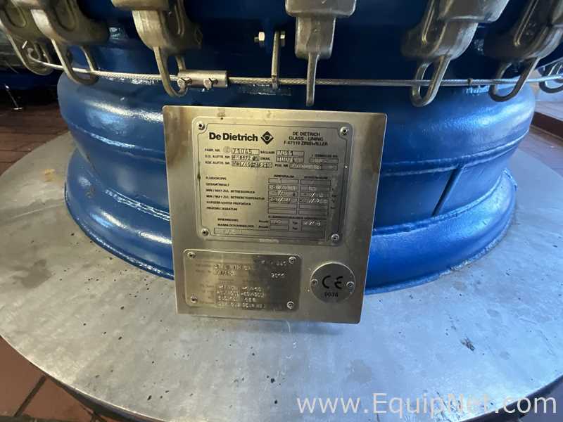 Reactor De Dietrich Requisitos de aire 682 L.  682 Litros