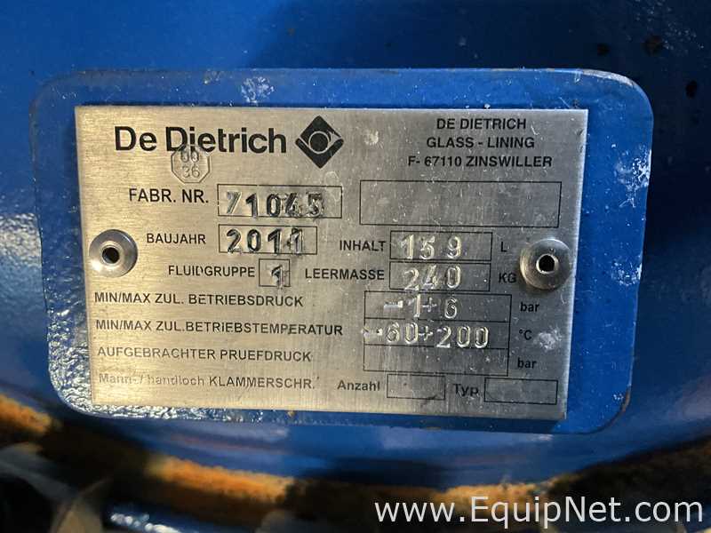 Reactor De Dietrich Requisitos de aire 682 L.  682 Litros
