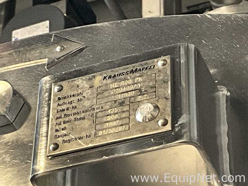 Centrífuga Peeler aço inox Krauss Maffei HZ 800 Ph