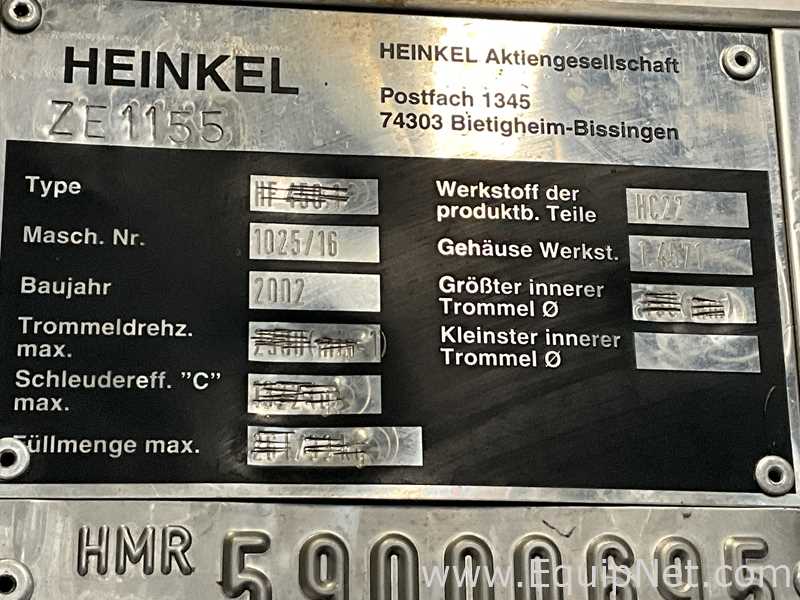 Filtro Inversos HT/GMP Heinkel HF 600.1