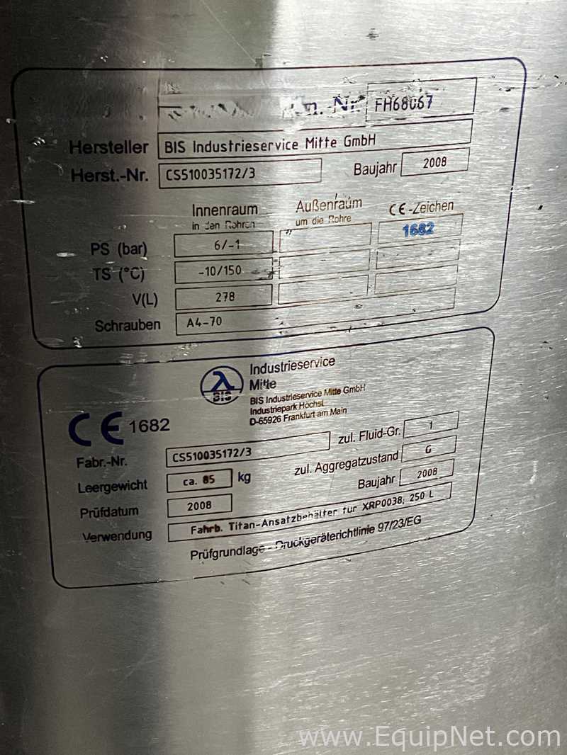 Recipiente de pressão BIS Industrieservice Mitte GmbH .  278 Litros