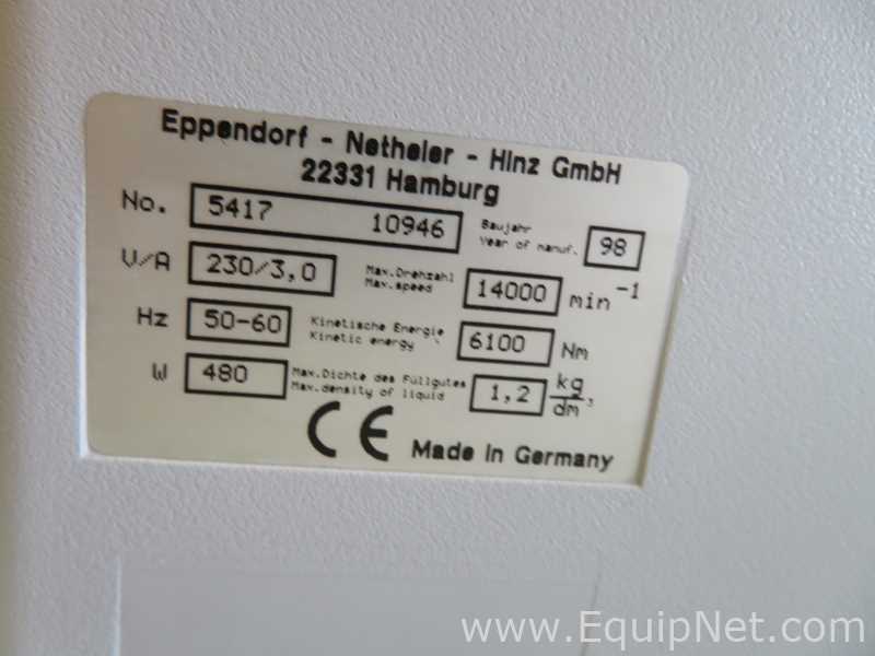 Centrífuga para laboratorio Eppendorf Centrifuge 5417C