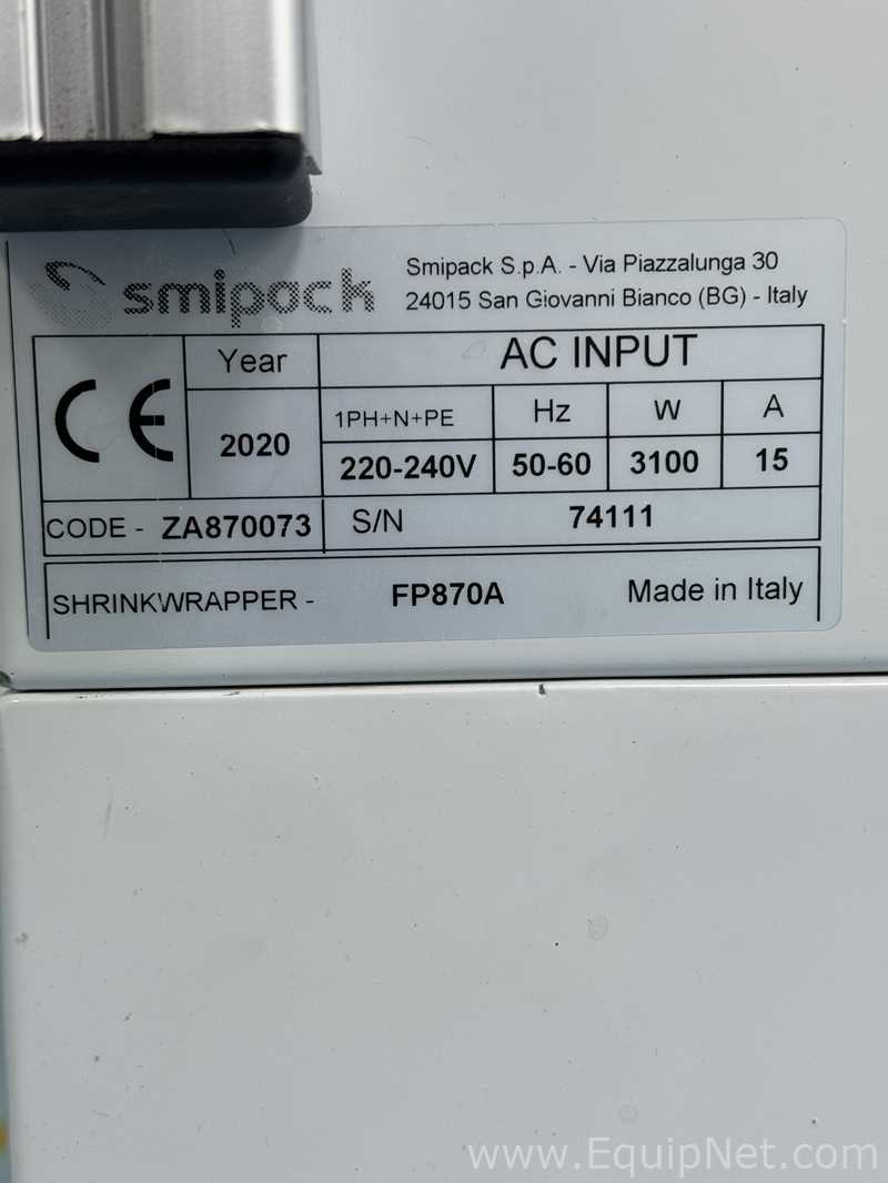 Embaladora/Encelofanadora/Encartuchadeira Smipack FP870A + T650 3ph