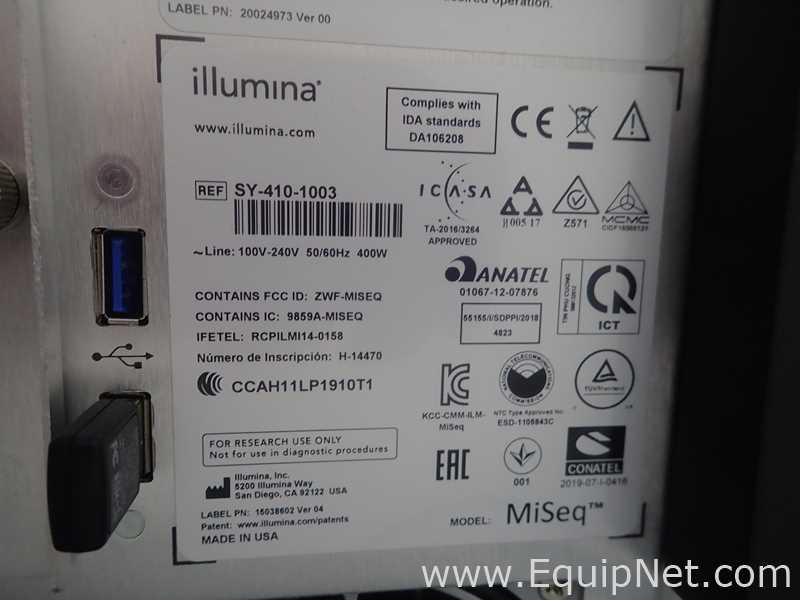 Illumina Miseq Sequencer