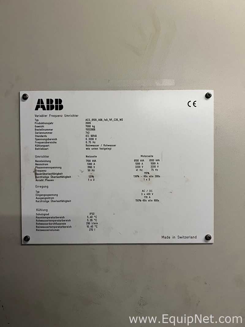 ABB AMZ 0900 Heavy Duty Synchronous Motor
