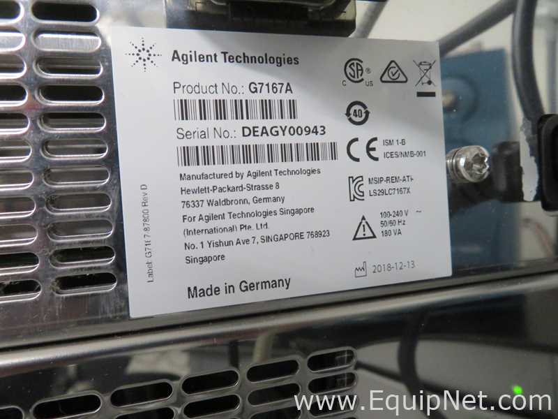 Agilent Technologies 1260 Infinity II HPLC System with VWD Detector