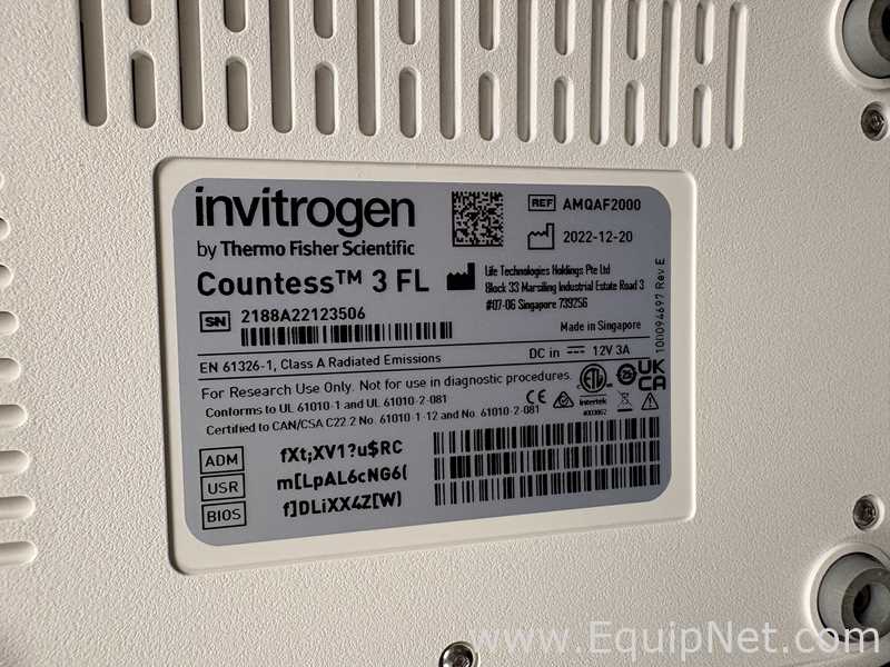 Contador de Partículas Invitrogen Countess 3 FL