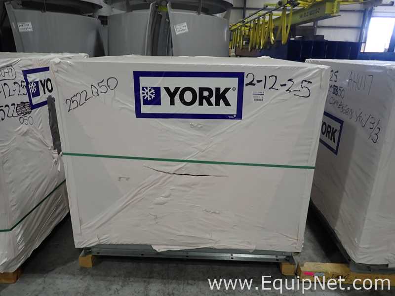 Unused York International XTI-48x60 Air Handler with Central Cooling Air Conditioner