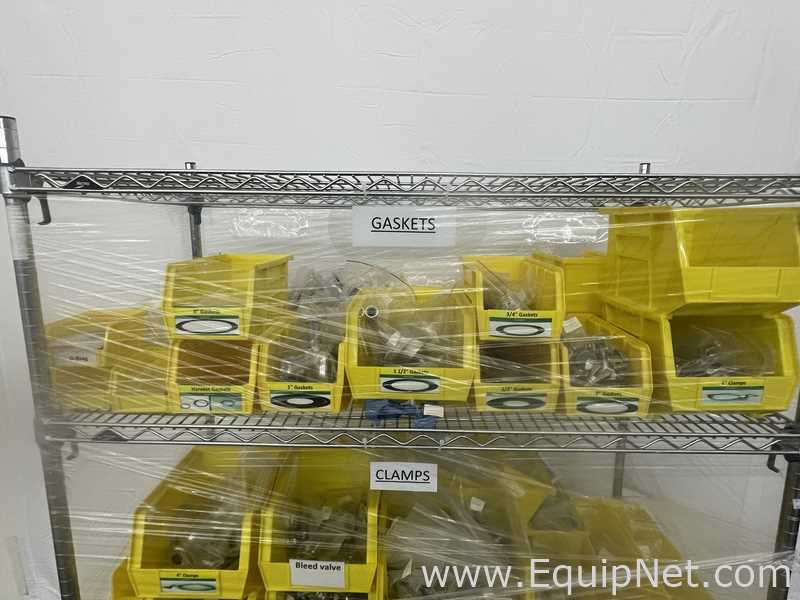 Various Gaskets, Clamps, Filter Dome Plates, Filter Caps, Tees, End Caps, Extensions, and Reducers