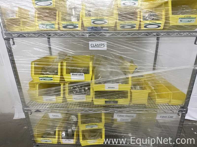 Various Gaskets, Clamps, Filter Dome Plates, Filter Caps, Tees, End Caps, Extensions, and Reducers