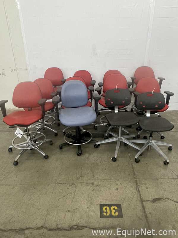 Lot of 12 Office Chairs