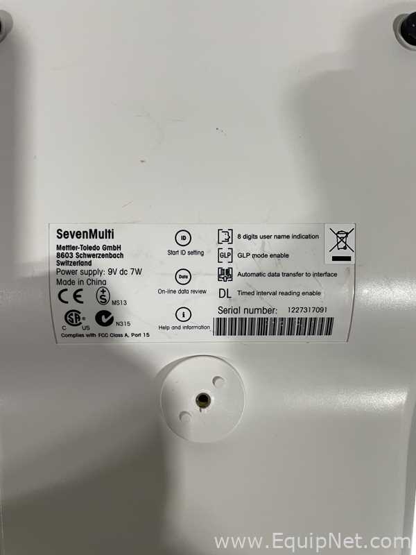 Mettler Toledo SevenMulti  pH Meter