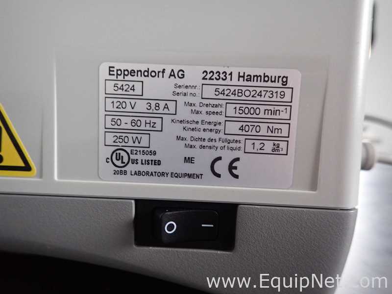 Eppendorf 5424 Laboratory Centrifuge