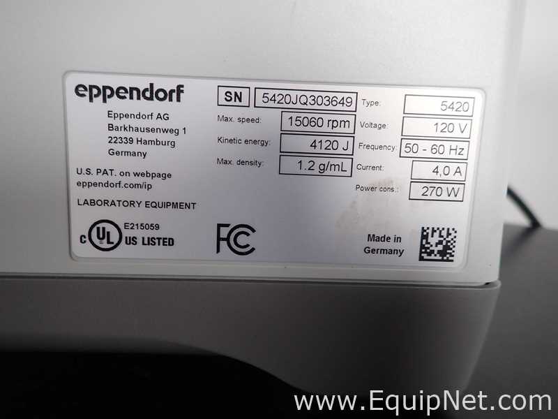 Centrífuga para laboratorio Eppendorf 5420
