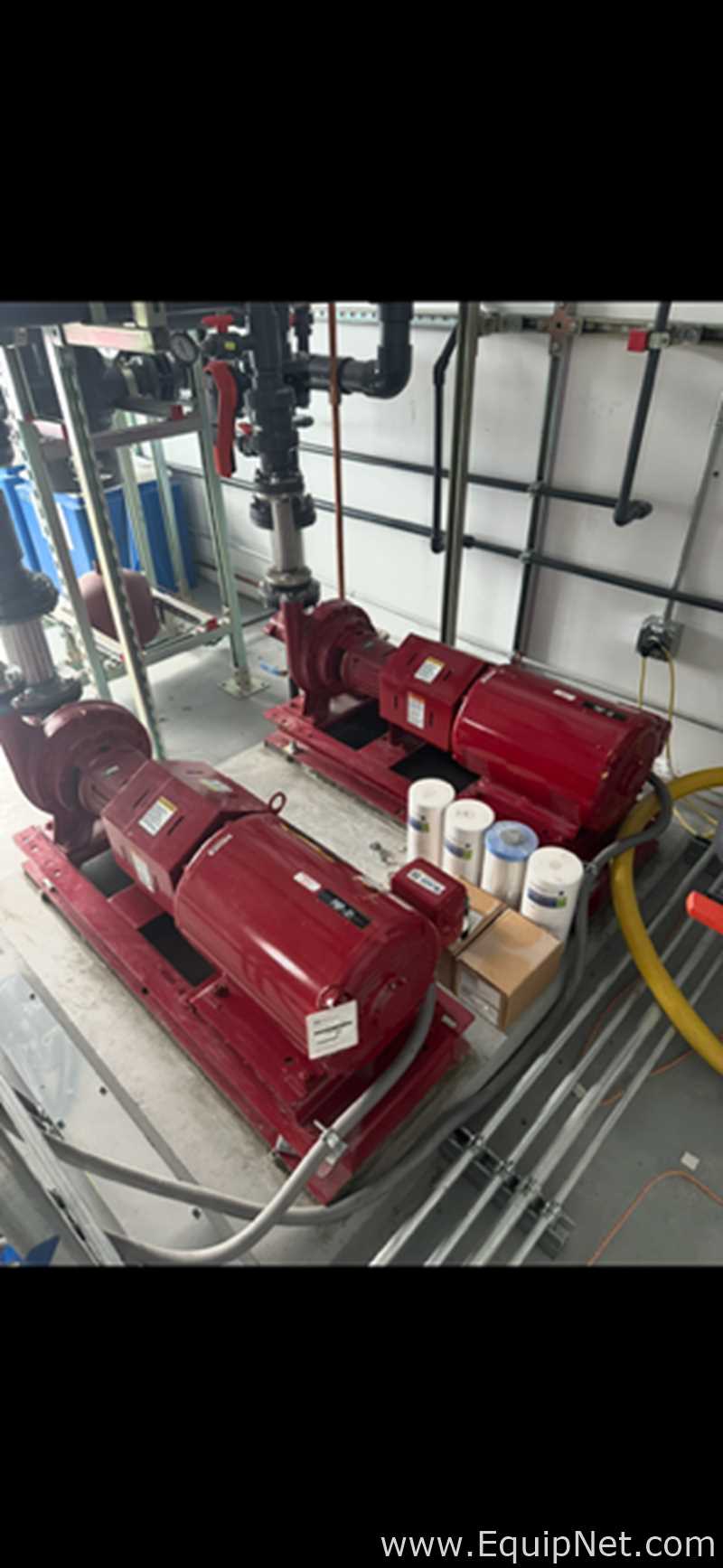 Lot of 2 Bell and Gossett 1510 SSP 8.25 20 HP Sanitary Centrifugal Pumps