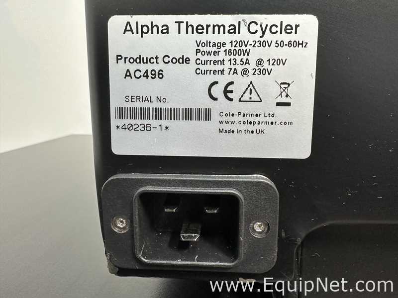 Cole Parmer PCRmax AC496 Alpha Thermal Cycler