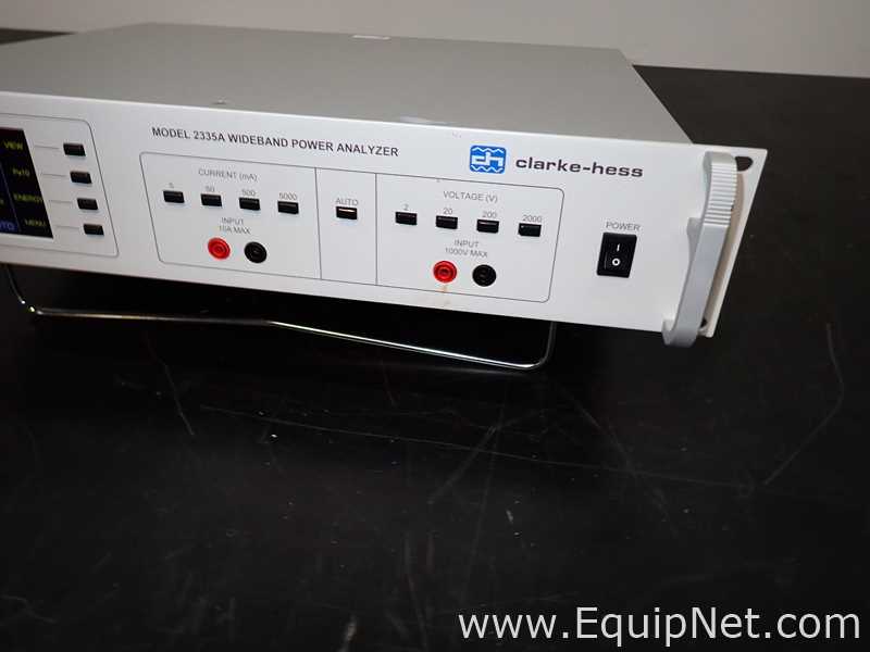 Clarke Hess 2335A Wideband Power Analyzer