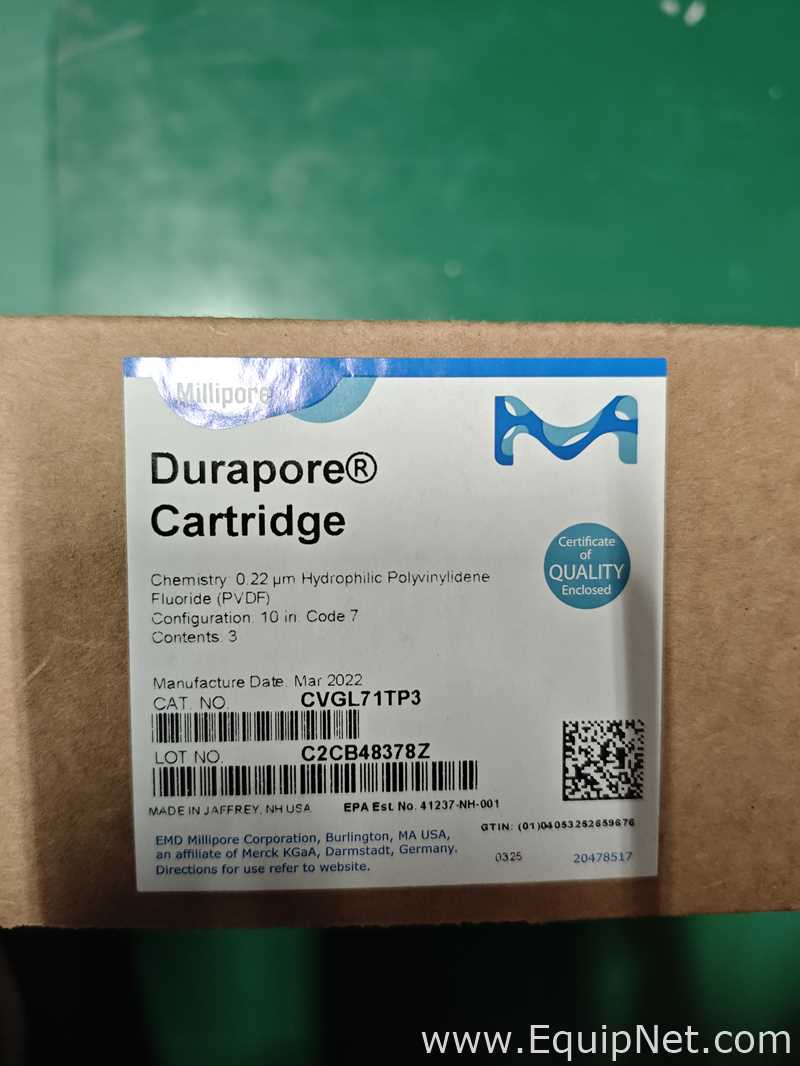 lote de   Filtro de Cartucho/Caixilho para Filtro Merck Chemical Technology Co., Ltd. CVGL75S01