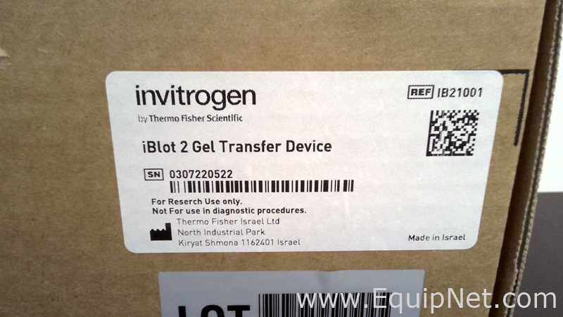 Sistema de Eletroforese Invitrogen iBlot 2 Gel. Sem Uso