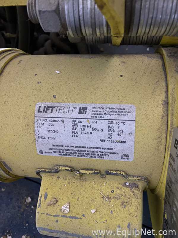Lote de  Polipasto Budgit 1 Ton.  1 Toneladas