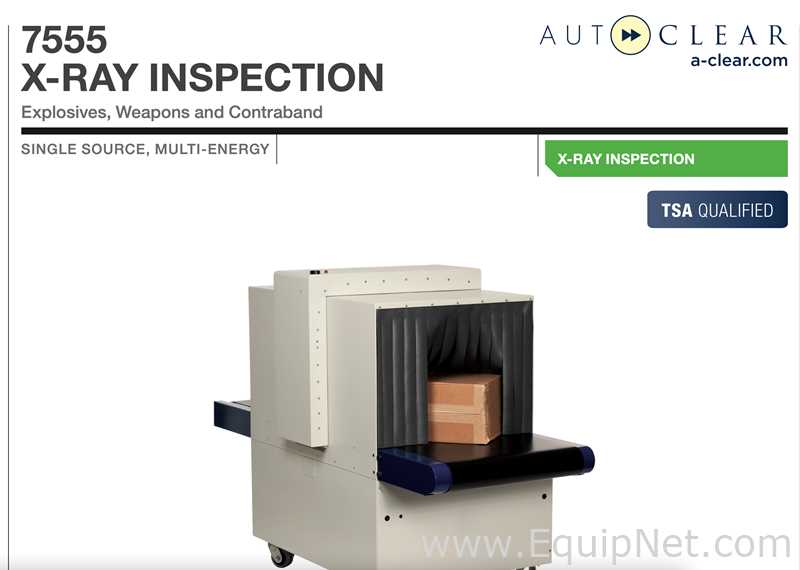 AutoClear 7555ME X-Ray Inspection Machine