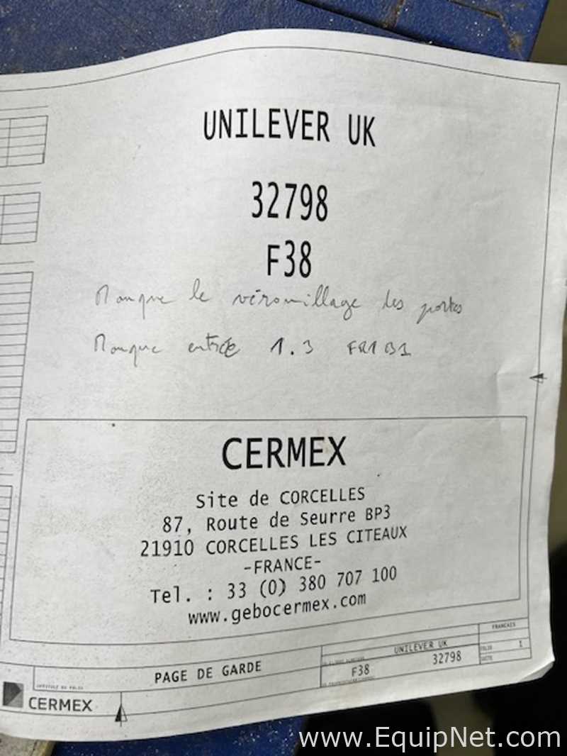 Cermex ER60 Case Packer complete with 7 Sets of Bottle and Jar Change Parts