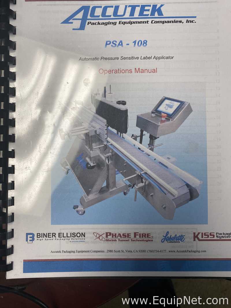 Rotuladora Accutek Packaging Equipment Companies, Inc. APS-108