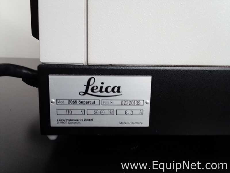 Leica lnstruments Gmbh 2065 Supercut Microtome