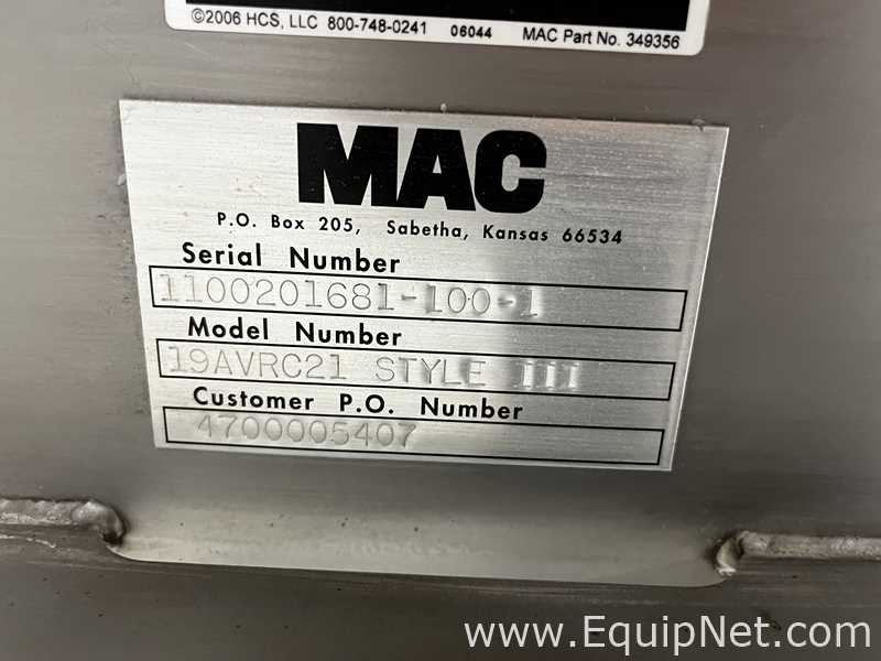 Filtro De Ventilación Para Bin Mac De Acero Inoxidable 19AVRC21 Estilo III