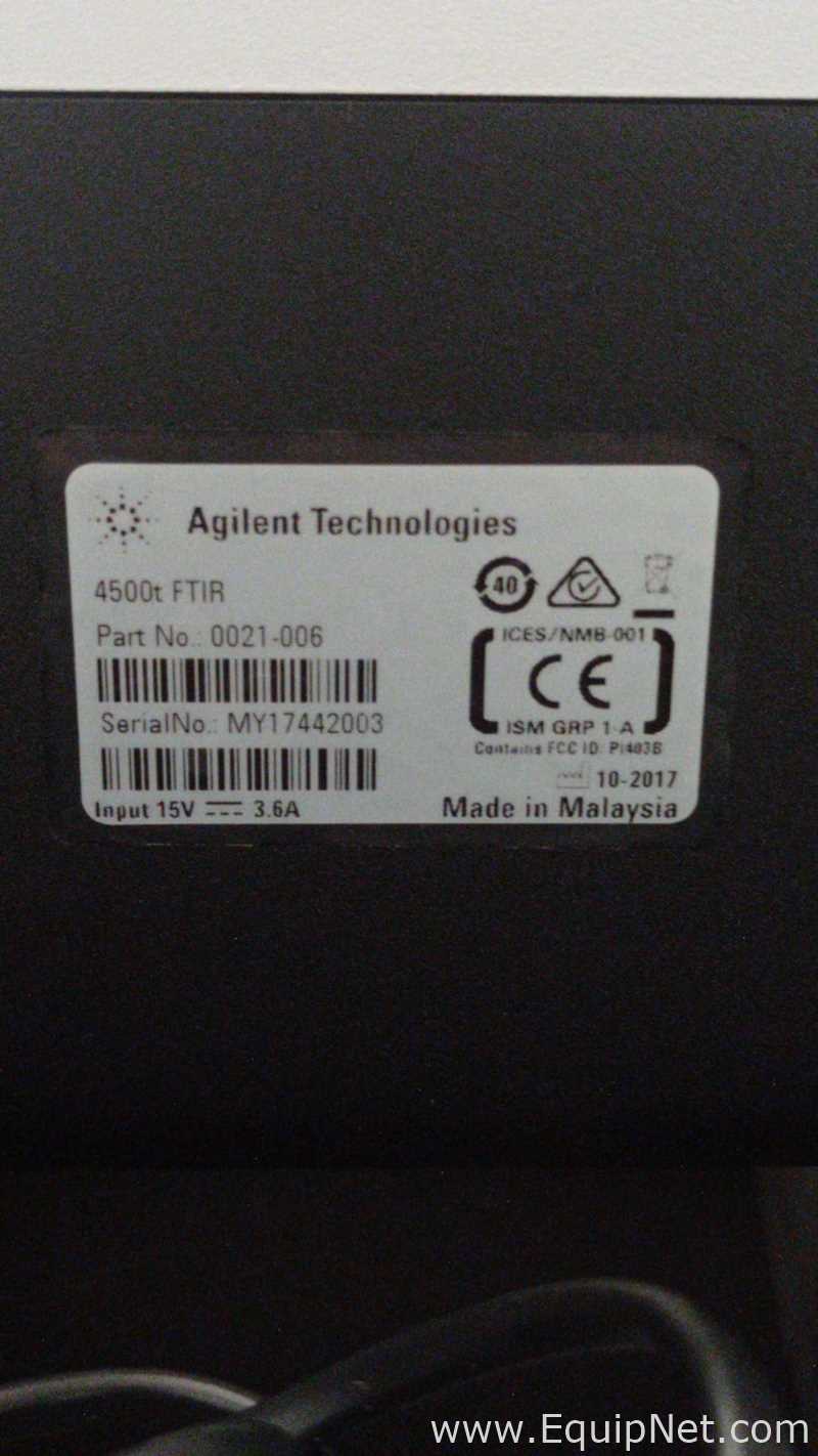 Agilent Technologies Espectrómetro Portátil 4500t FTIR 