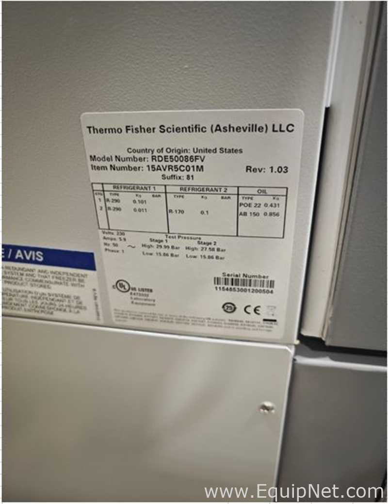 Congelador Thermo Scientific RDE50086FV