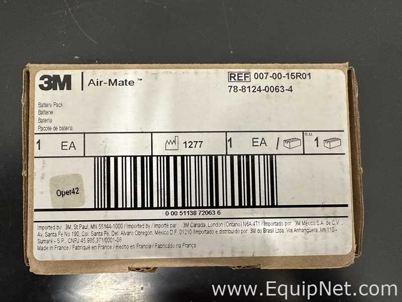 Lot of 5 Unused 3M Air Mate Belt Mounted HEPA Filter Respirator Units
