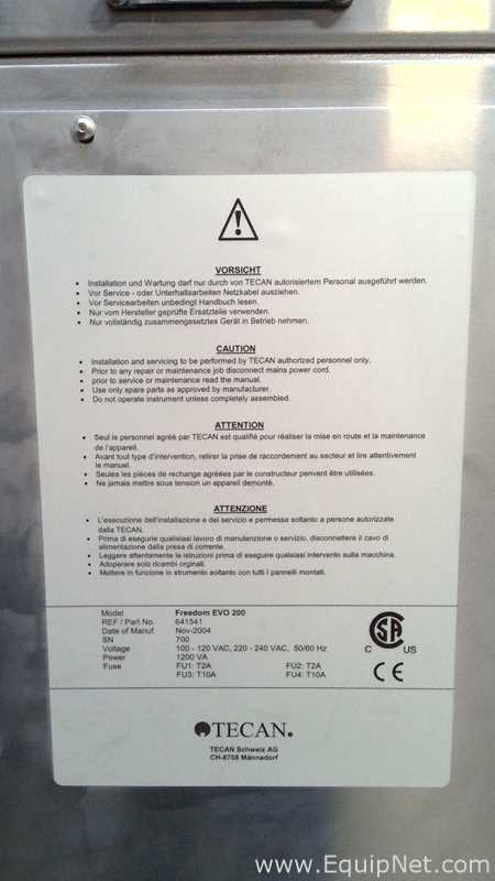 Manipulador de Líquidos Tecan Freedom Evo 200