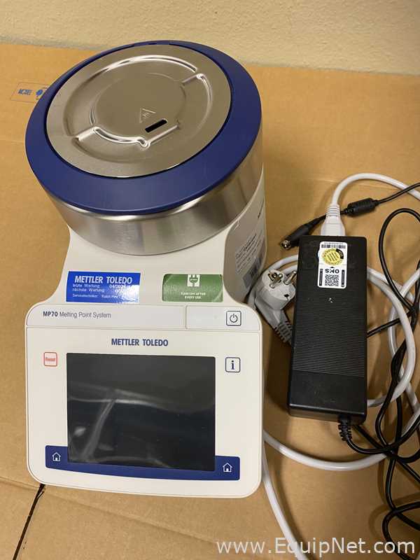 Instrumento do Ponto de Fusão Mettler Toledo MP70