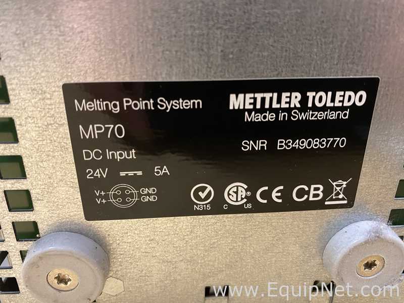 Instrumento do Ponto de Fusão Mettler Toledo MP70