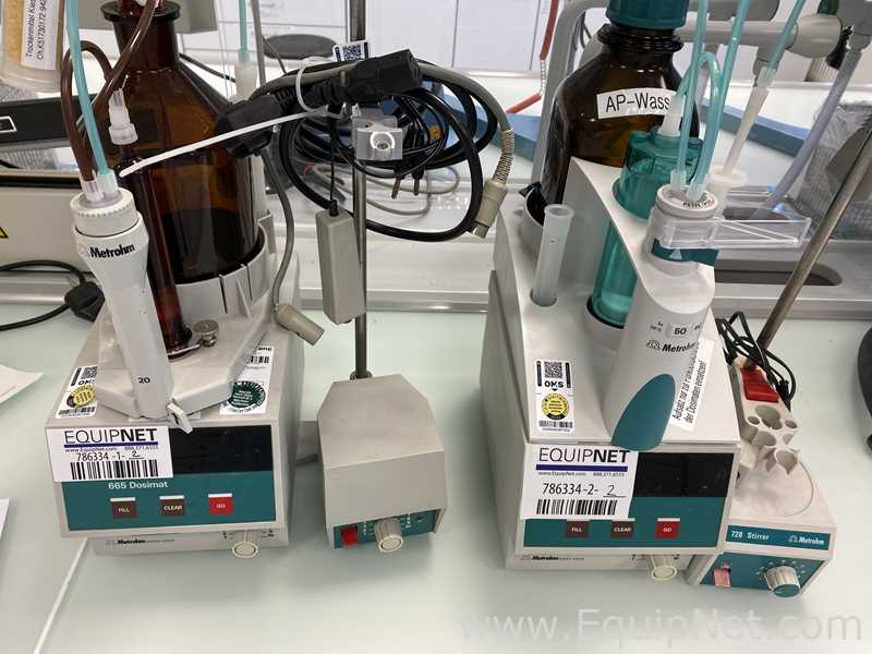 Lot of 2 Metrohm 665 Dosimat Dosing Units