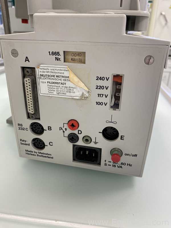 Lot of 2 Metrohm 665 Dosimat Dosing Units