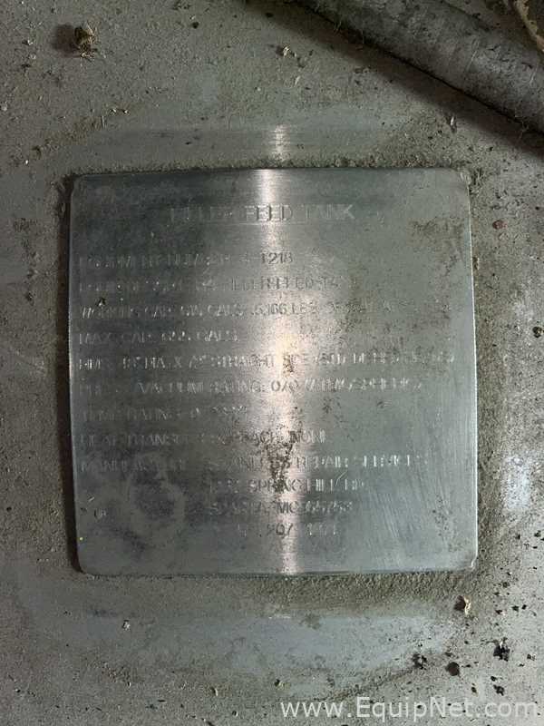 Tanque aço inox CMC Letco Industries .  900 Galão