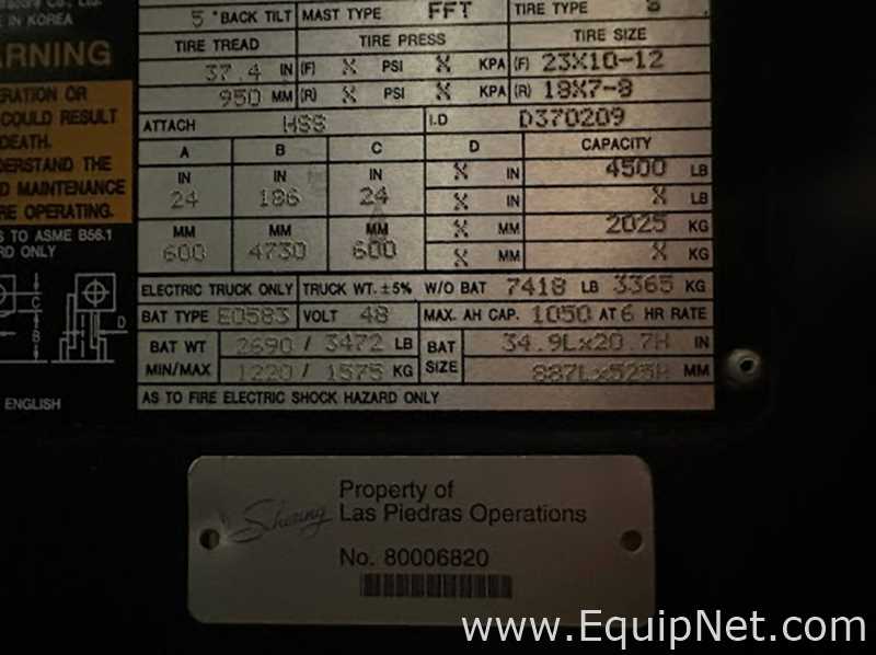 Empilhadeira Doosan Infracore B25S-5