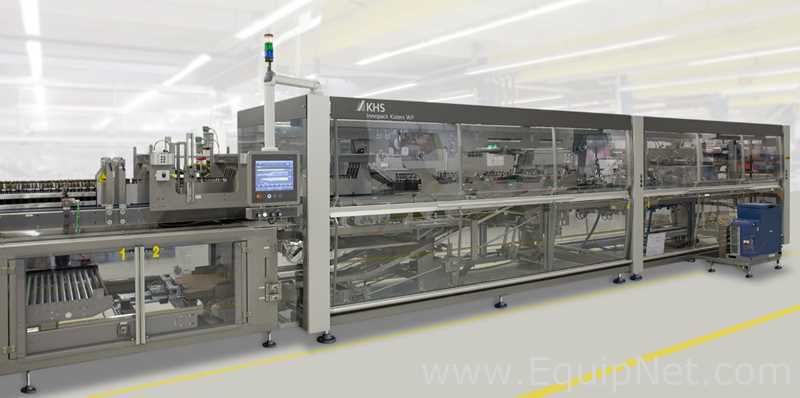 Unused KHS WP A-H Innopack Kisters Wrap Around Tray Packer with GPI Autoflex 15HSS Basket Carrier