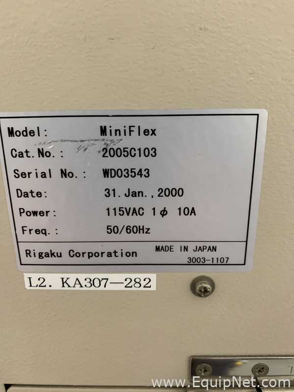 Rigaku MiniFlex X-Ray Diffractometer